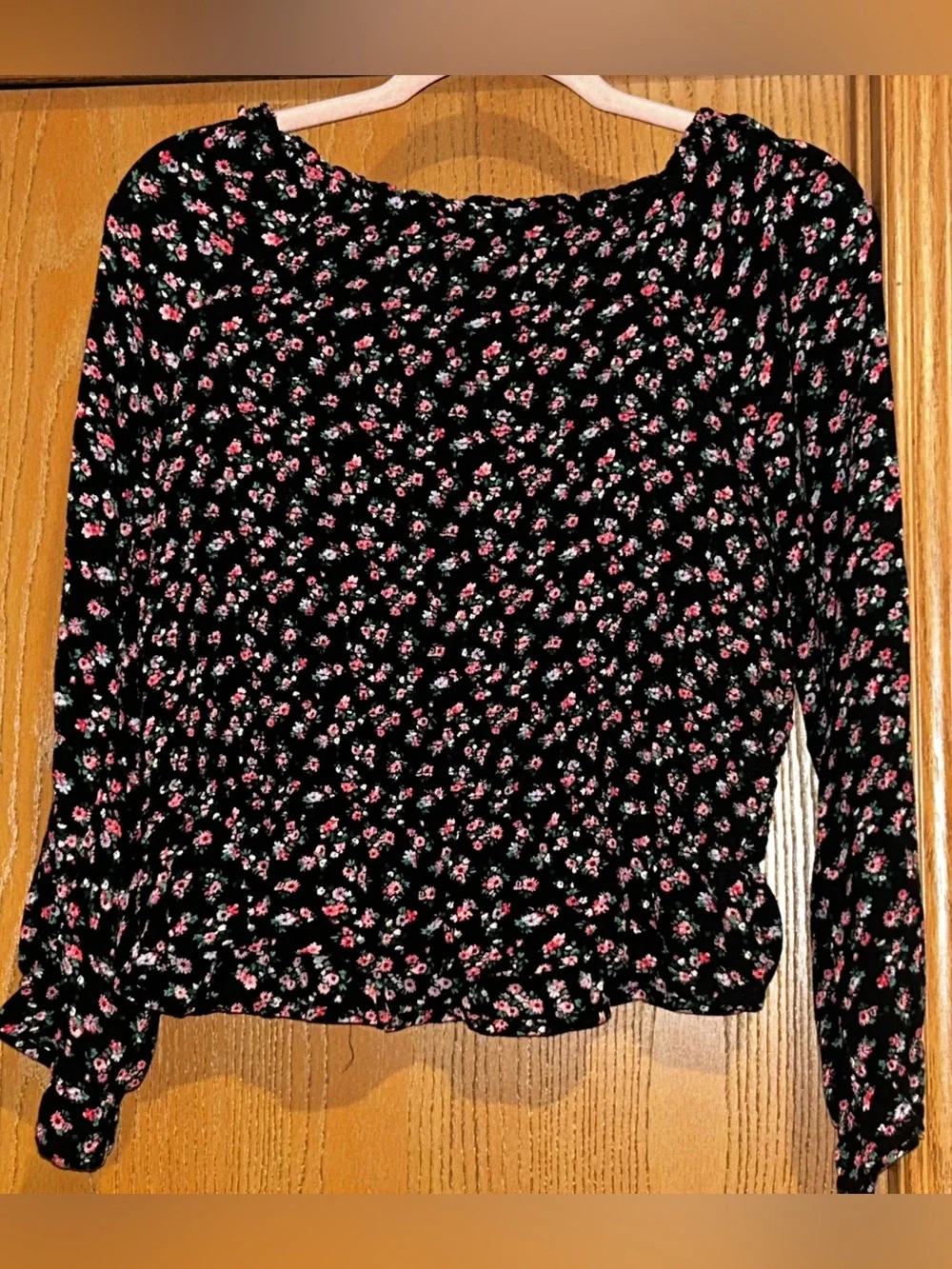 Justice smocked black